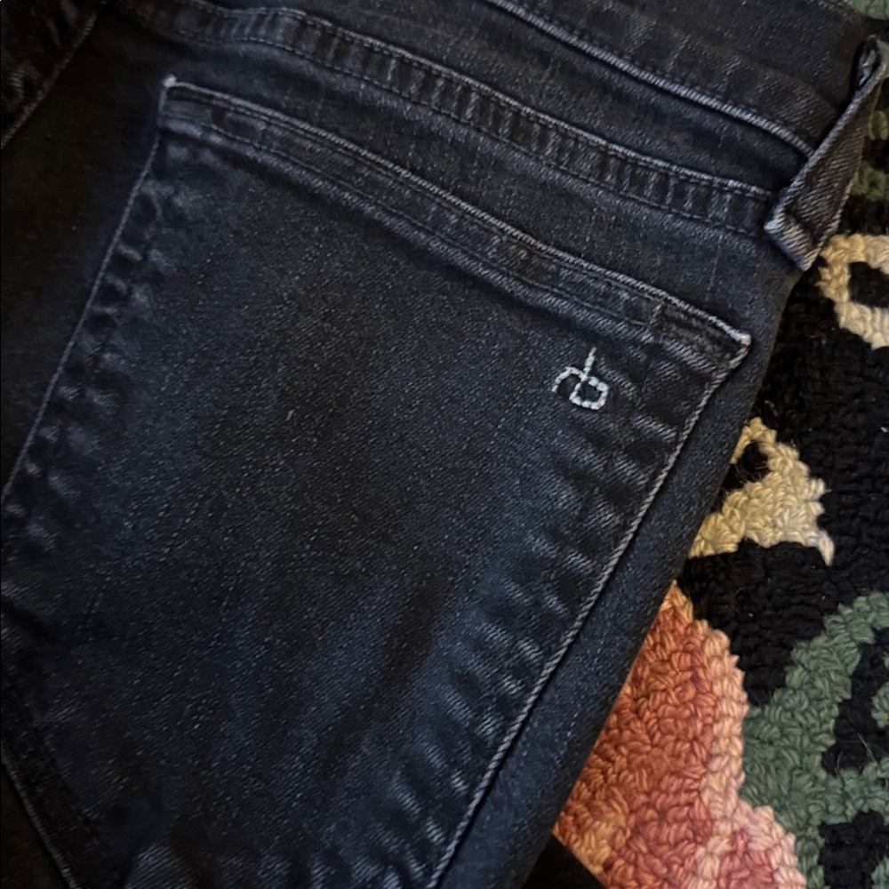 Rag & Bone Dark Wash Skinny Jeans - Picture 6 of 6